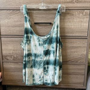 Blue tie dye pajama set